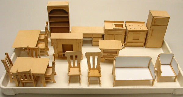 Assembled Dollhouse Furniture Lot