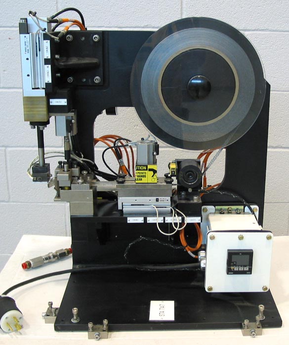 Hot Stamper / Sealer Modular Automation System with Supply Reel