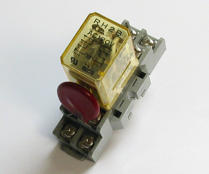 Idec RH2B-UAC120 DPDT 120 VAC Silver Plated contacts Relay 10 Amp