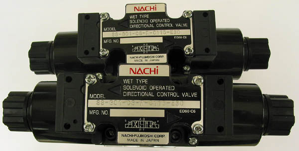 Nachi-Fujikoshi / Sun Hydraulics SS-G01-C6-R-C115-E30 / EBA / GBP Hydraulic 2-Station Solenoid Valve Assembly