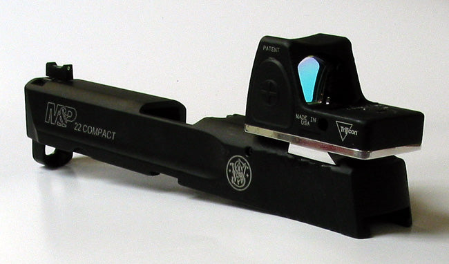 Smith & Wesson S&W M&P 22 Compact to Trijicon RMR / SRO / Holosun HS407C or HS507C Red Dot Dovetail Adapter Mount