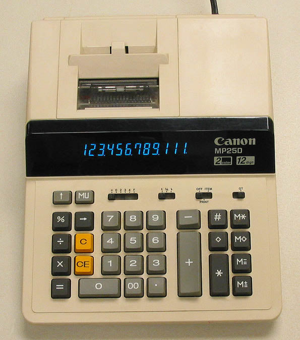Canon MP25D  12 Digit Calculator