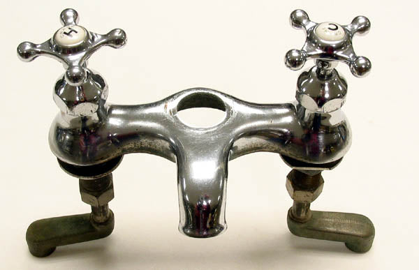 Crane 6" Centerset Faucet Vintage Pre WW2 Lavatory Valve Faucet