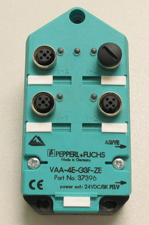 Pepperl Fuchs VAA-4E-G3F-ZE ASi I/O PLC Slave Interface PN 37396