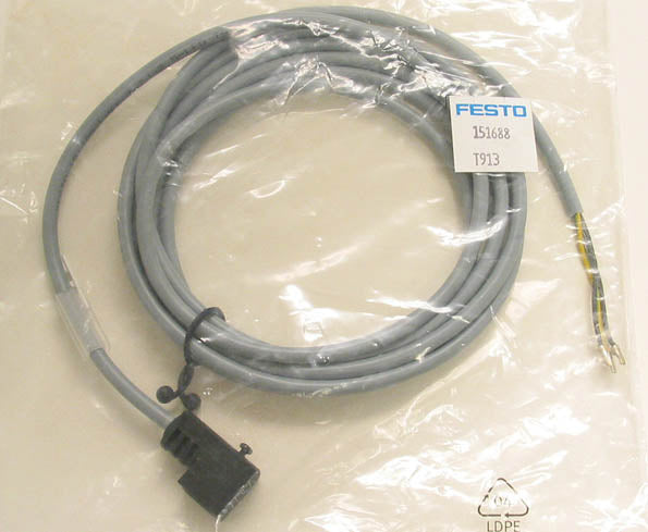 Festo EF151688 KMEB-1-24-25-LED Socket Connector Cable