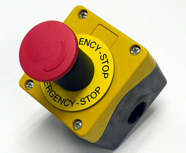 AEG Emergency Stop Control Station Enclosure with Push Button – KKDepot