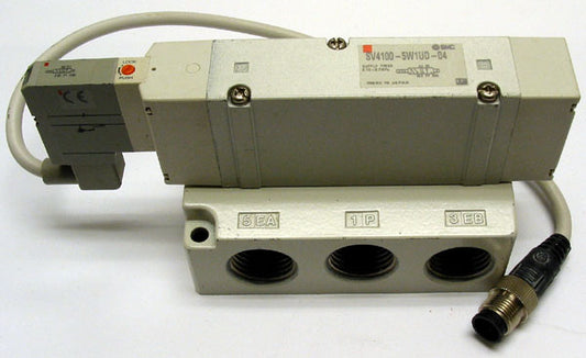 SMC SV4100-5W1UD-04 Two Position Solenoid Air Control Valve