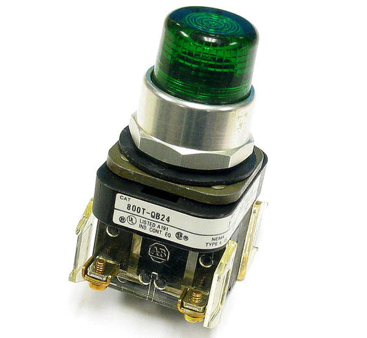 Allen Bradley 800T-QB24 / 800T-XA Push-To-Test Pilot Light Push Button
