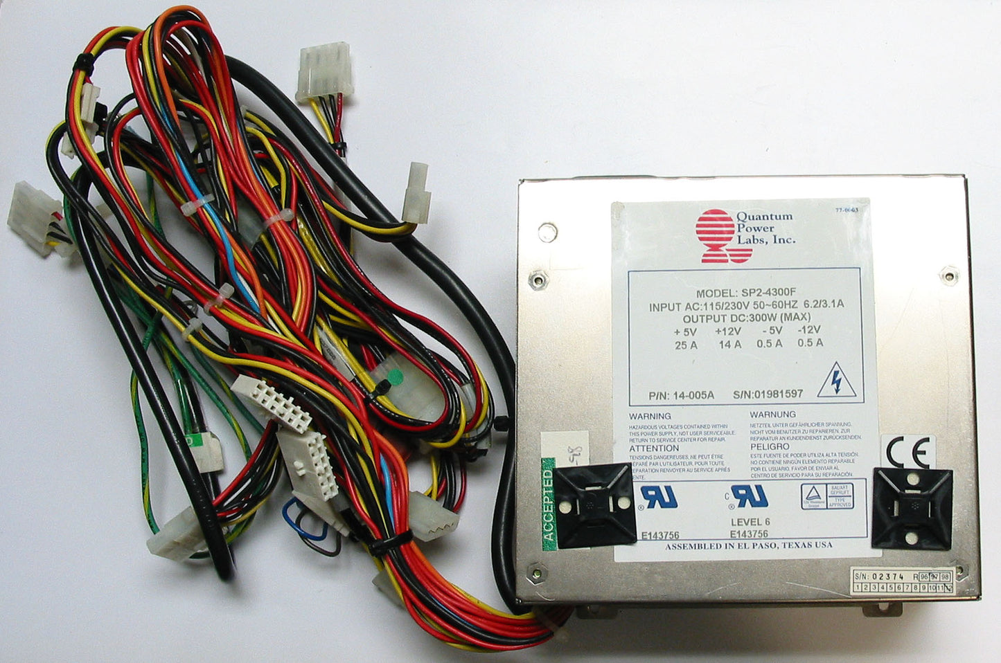 OGP Inc. Avant 400 CFOV Quantum Power Labs SP2-4300F Power Supply