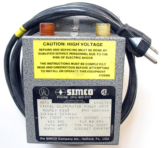 SIMCO F167 PN 4000454 Static Elimination Power Supply