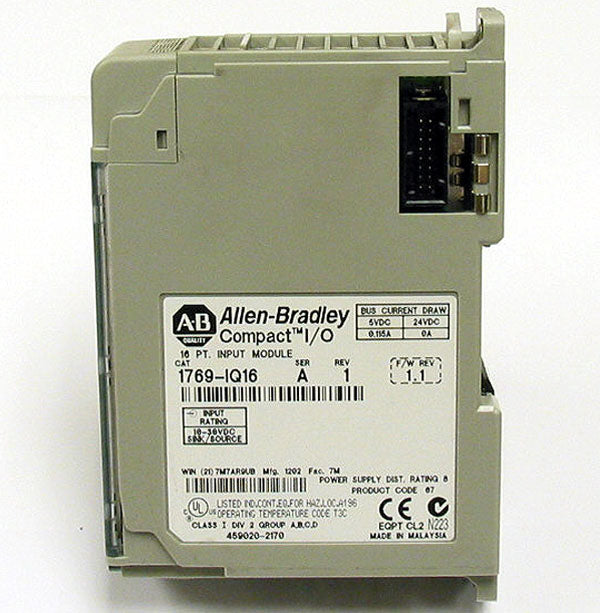 AB Allen Bradley 1769-IQ16 Series A Rev 1 Compact I/O PLC Input Module