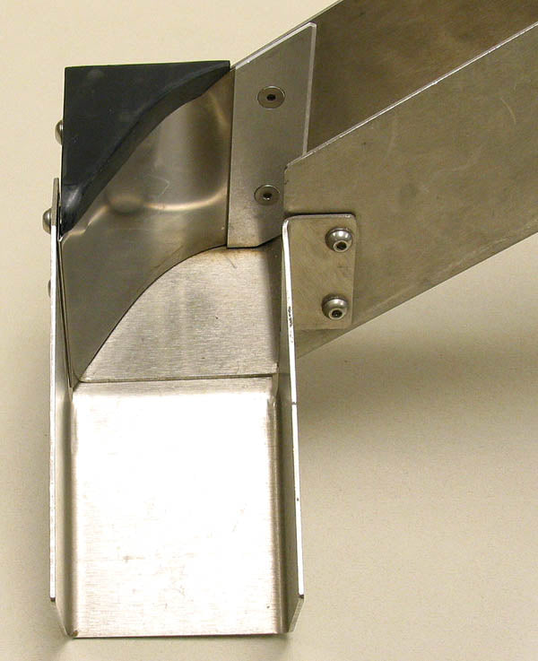 Discharge Chute Ramp Discharge Chute SS Stainless Steel with Bend and Mounting Base – KKDepot