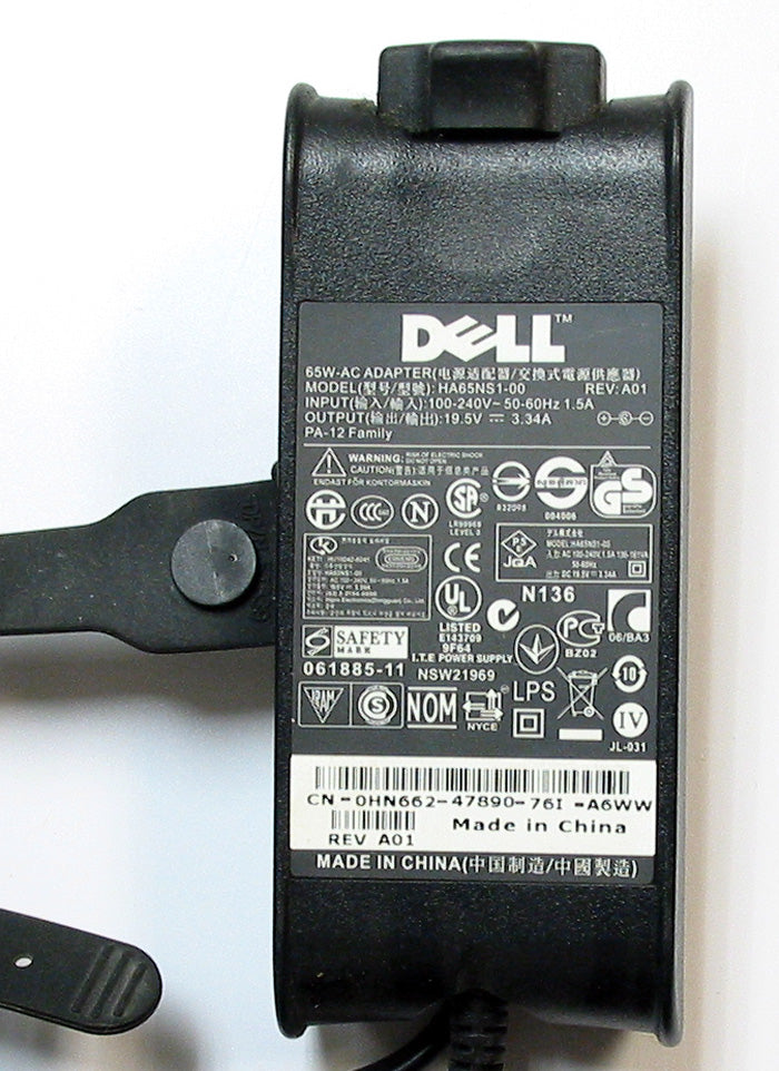 Dell HA65NS1-00 	Laptop Power Adapter 19.5 V