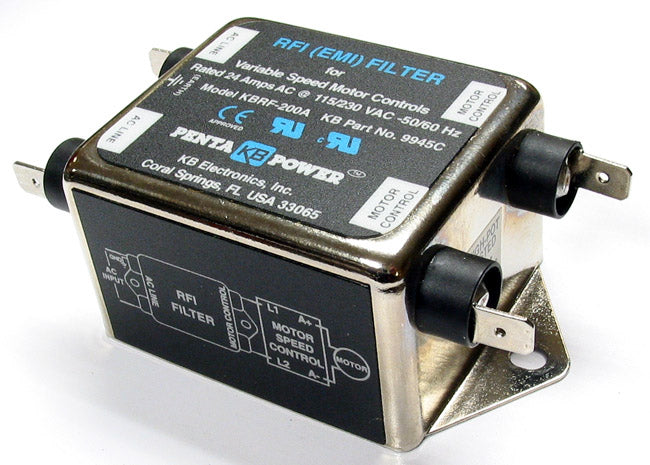 KB Electronics KBRF-200A  AC Line RFI (EMI) Filter