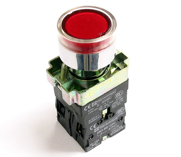 Telemecanique XB2 BW3461 Red Illuminated Push Button