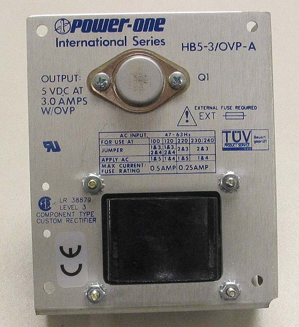 Power-One HB5-3/OVP-A 5 VDC 3.0 Amps Power Supply