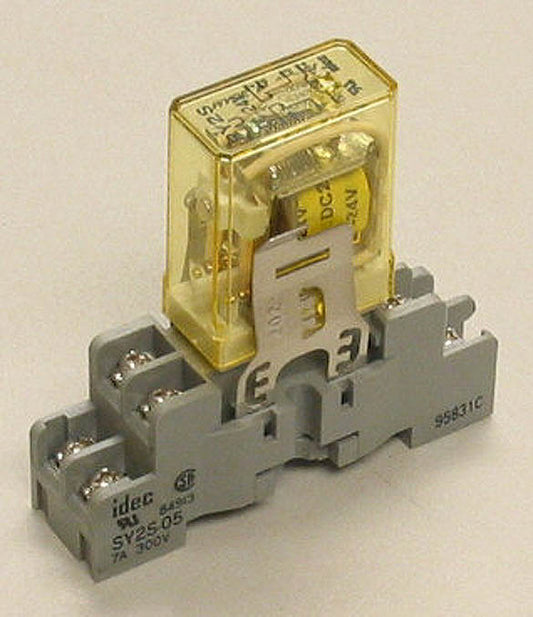 Idec RY2S-UDC24 DPDT 24 VDC Gold Plated contacts Relay 3 Amp