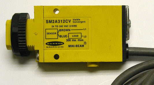 Banner SM2A312CV Visible Convergent Mini-Beam Sensor