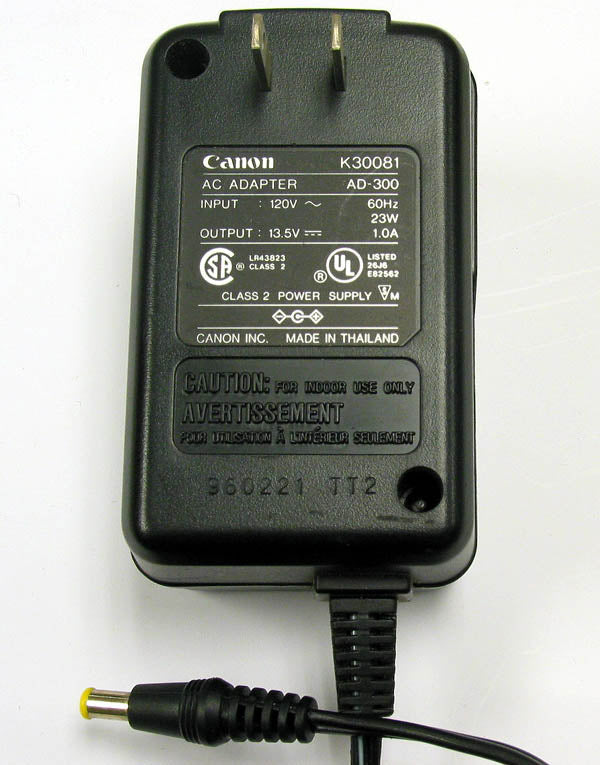 Canon AD-300  AC Power Adapter 13.5VDC