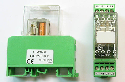 Phoenix EMG 22-RELS/K1 Plug In Base Module Nr. 2950365 with Relay Nr.2960009