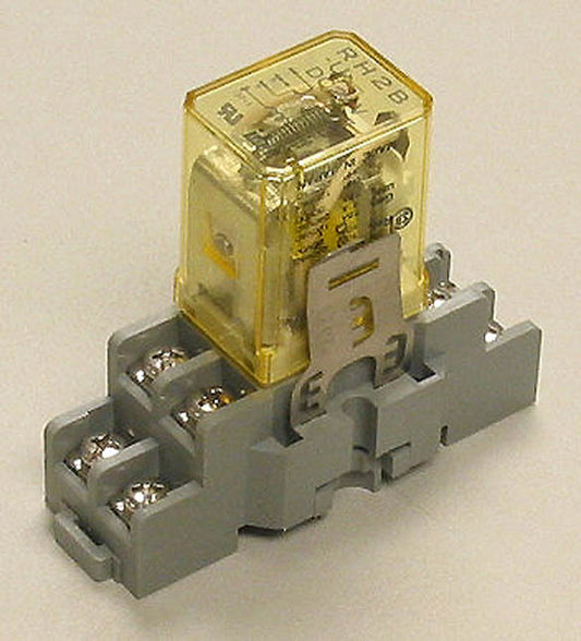 Idec RH2B-UDC24 DPDT 24 VDC Silver Plated contacts Relay 10 Amp