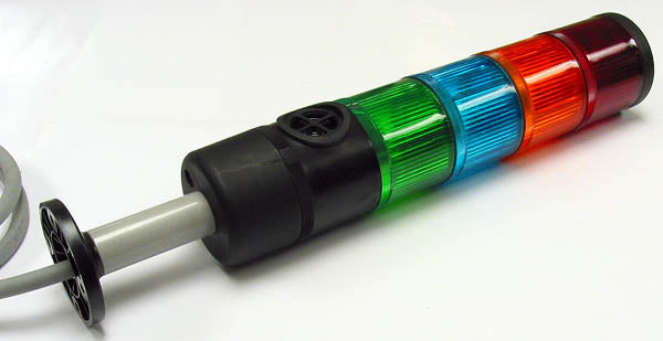 Telemecanique XVA Series Stack Light with Green/Blue/Orange/Red and Audio Alarm 24 VDC