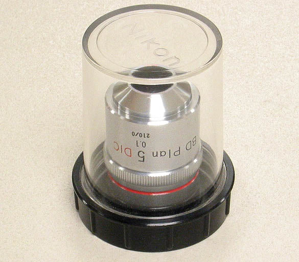 NIKON BD Plan 5X DIC Microscope Objective Lens 0.1 210/0