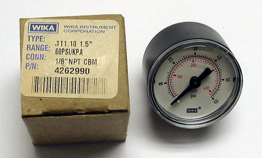 WIKA 9690225 Type 111.10 1.5 Bourdon Tube Pressure Gauge