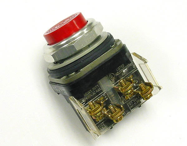 Allen Bradley 800T-A Series D Heavy Duty Extended Red Pushbutton Switch