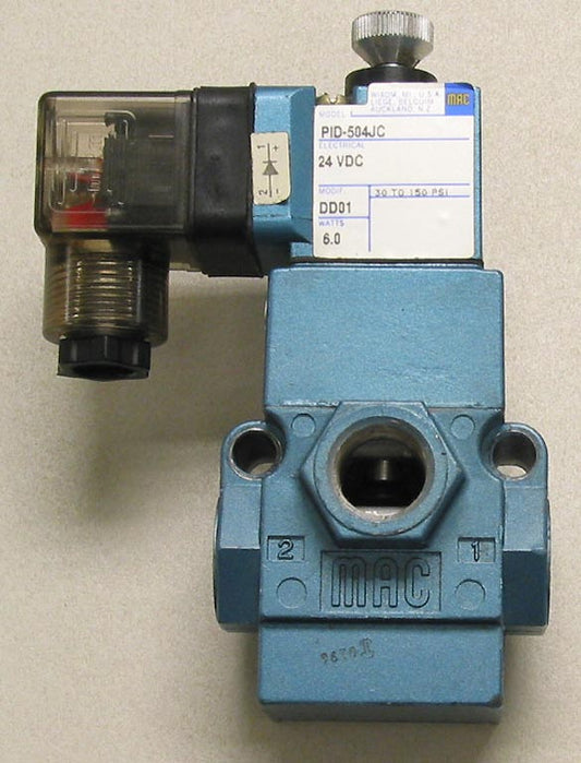 MAC 55B-12-PI-504JC-DD01  2-3-Way 24 VDC Air Valve