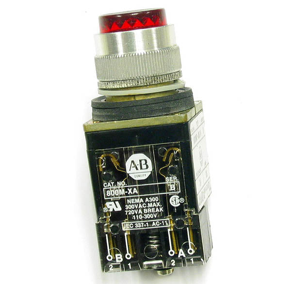 Allen Bradley 800MR-QB24 / 800M-XA Pilot Light Push Button