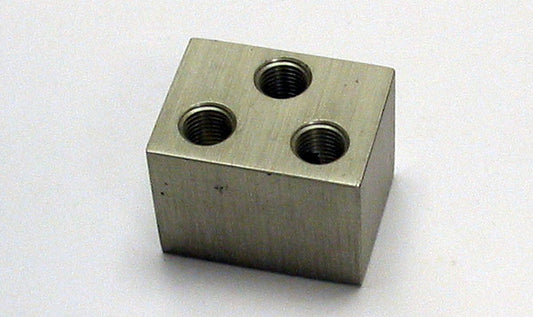 Anodized Aluminum Manifold  3 Port NPT