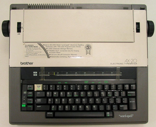 Brother AX-20 Electronic Portable Typewriter with