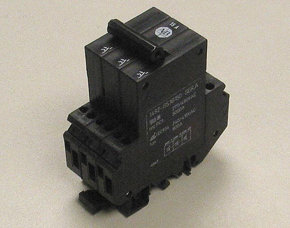 AB Allen Bradley 1492-GS3G150 Circuit Breaker 15 Amp 3 Pole 277/480 VAC