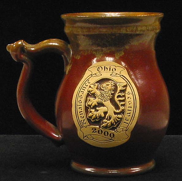 Ohio Renaissance Festival 2000 Mug / Stein Bannor Oak Pottery Mug / Stein