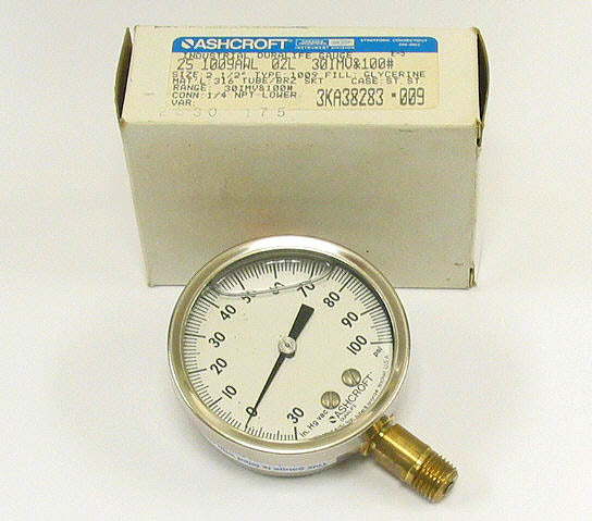 Ashcroft Duralife 1009 Stainless Steel Pressure Gauge