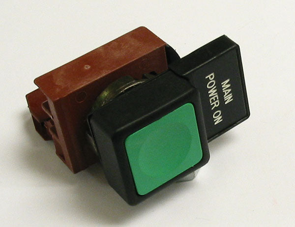 GE CEMA P9B10VN Momentary Push Button Switch Green