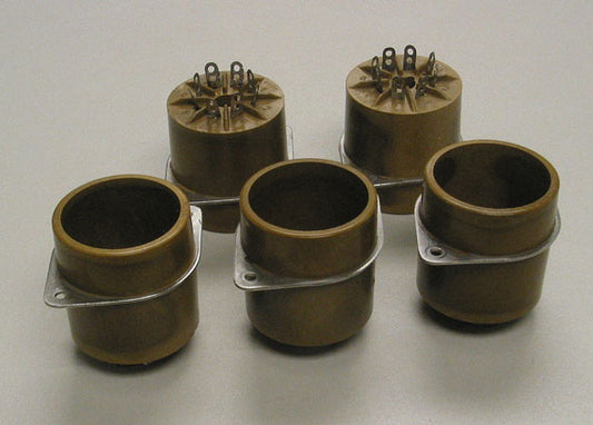 American Phenolic Corp. 8 Pin Vacuum Tube Socket (5)