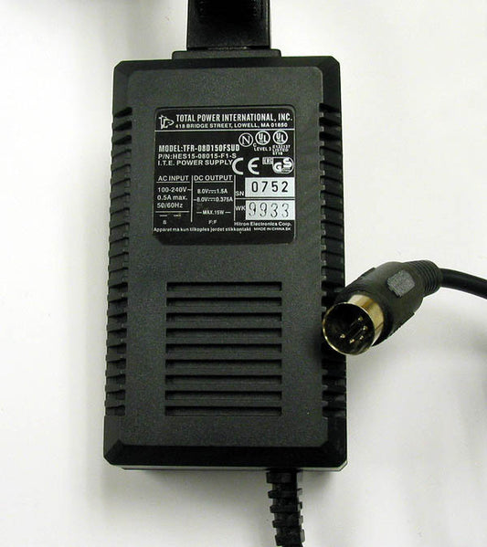 Total Power International TFR-08015-F1-S AC Power Adapter 8VDC / (-)8VDC