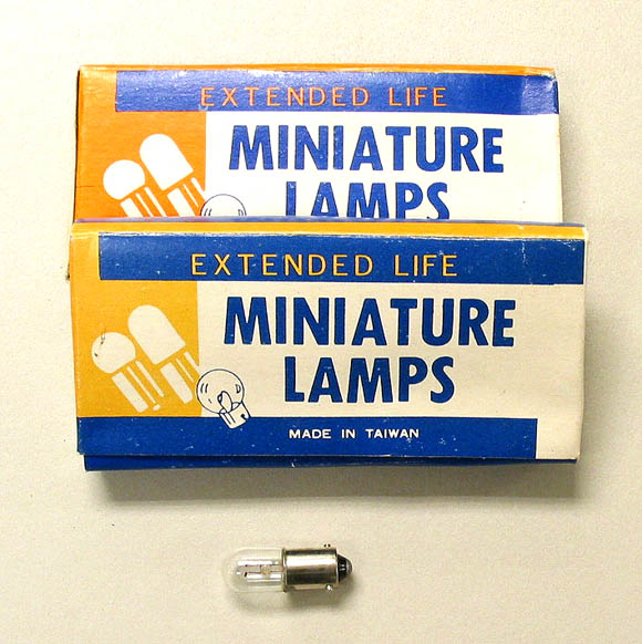 Extended Life Miniature Lamps 6.3 volt / .15 amp NOS