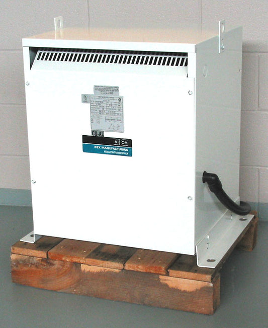 REX Manufacturing DA15XP/50/K4 Transformer Isolation 380 / 400 / 480 to 480 / 277 Volts 15 KVA 3 Phase