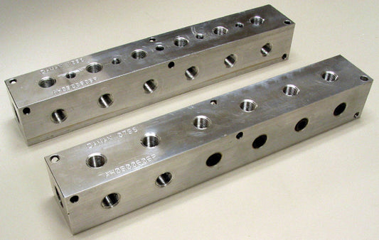 Daman AH0900606P Aluminum Header Manifold 90 Deg. Design