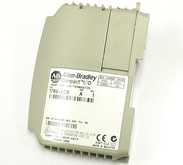 AB Allen Bradley 1769-ECR Series A Rev 1 Compact I/O PLC Cap Terminator Right End