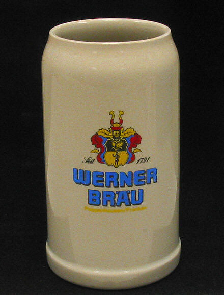 Werner Brau Stoneware 1L Mug / Stein